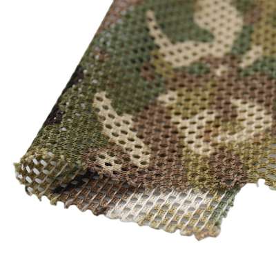 Outdoor bag/hat 100% polyester 150d mesh camouflage print fabric